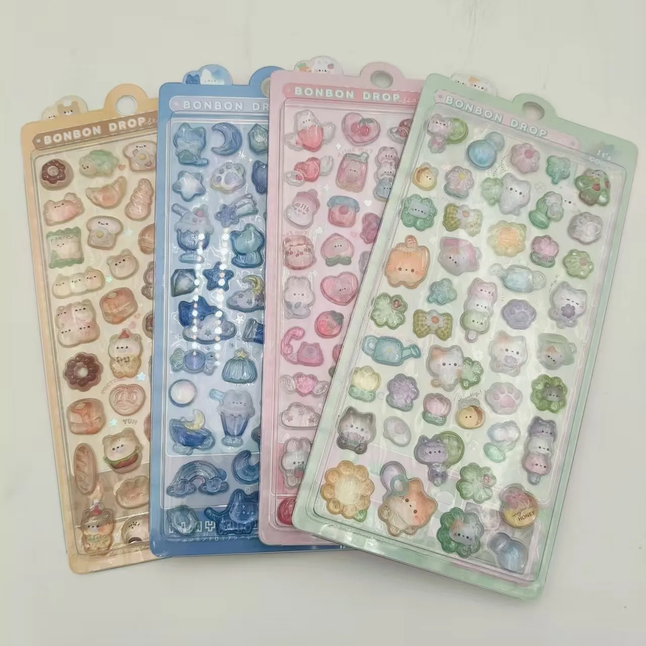 3D రిలీఫ్ పిల్లల స్టిక్కర్లు రవాణాకు సిద్ధంగా ఉన్నాయి