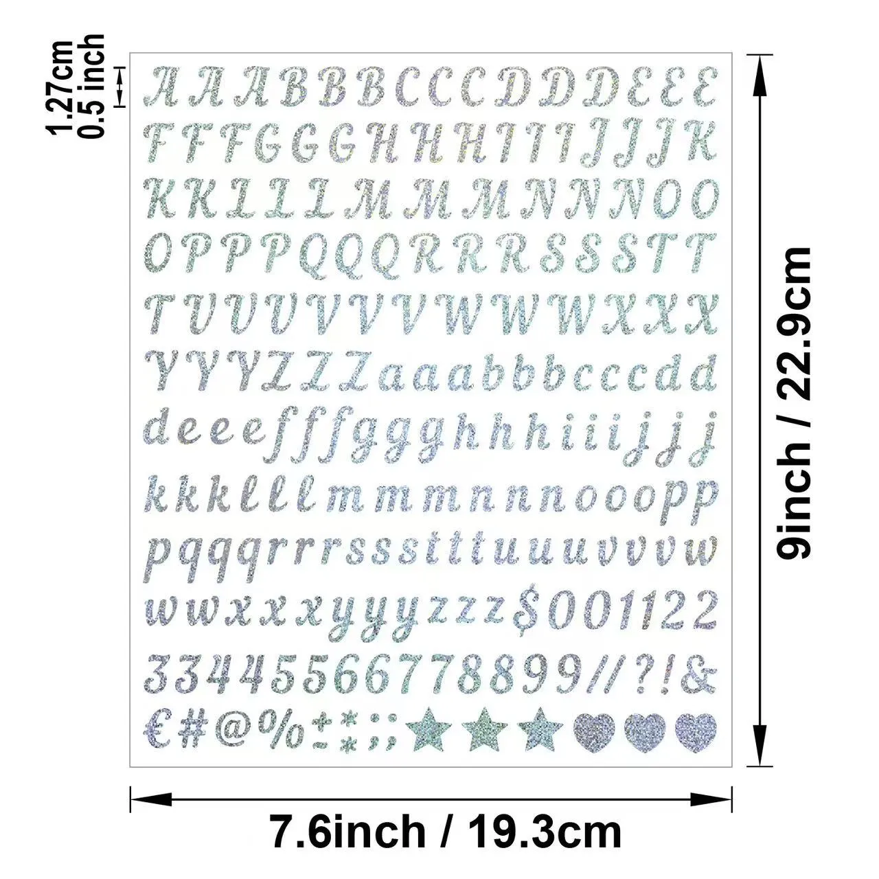 ఆల్ఫాబెటిక్ మరియు న్యూమరిక్ ఇసుకరాయి అలంకరణ స్టిక్కర్