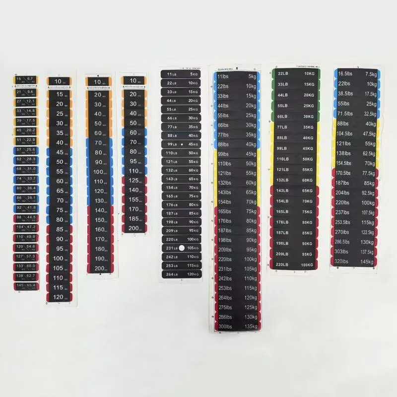 బరువు బ్లాక్ లేబుల్ స్టిక్కర్లు